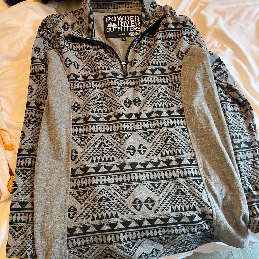 Powder River Outfitters Gray Patterned Women's Hoodie